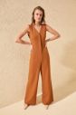 Trendyol Camel Collar Detailed Jumpsuit galéria