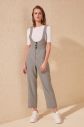 Trendyol Ekru Goose Foot Patterned Jumpsuit galéria