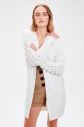 Trendyol Ekru Sleeve Detailed Knitwear Cardigan galéria