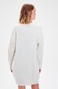 Trendyol Ekru Sleeve Detailed Knitwear Cardigan galéria