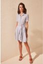 Trendyol Indigo Belt Detailed Dress galéria