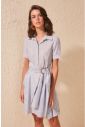 Trendyol Indigo Belt Detailed Dress galéria
