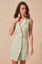 Trendyol Emerald Green Button Detailed Dress galéria