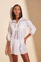 Trendyol White Ribbon Accessory Detailed Vual Beach Dress galéria