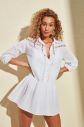 Trendyol White Ribbon Accessory Detailed Vual Beach Dress galéria