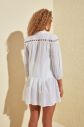 Trendyol White Ribbon Accessory Detailed Vual Beach Dress galéria