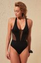 Trendyol Black Tulle and Back Detailed Swimsuit galéria
