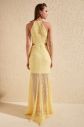 Trendyol Yellow Waist-Decolletage Lace Evening Dress & Graduation Dress galéria