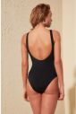 Trendyol Black Tulle Detailed Swimsuit galéria