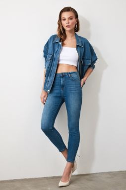 Trendyol Indigo Washed High Waist Skinny Jeans