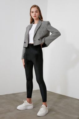 Trendyol Black Wick Velvet Knitted Tights