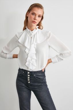 Dámska košeľa Trendyol Frill detailed