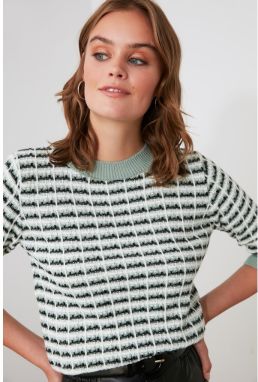 Trendyol Mint Tweed Looking Knitwear Blouse