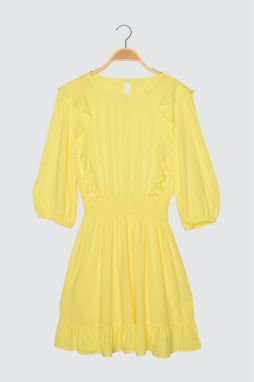 Trendyol Yellow Flywheel Dress