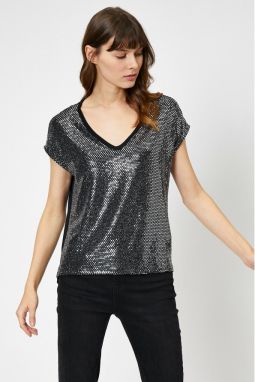 Koton Women's Grey T-Shirt