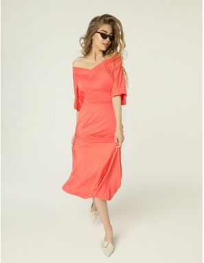 Madnezz Woman's Dress Evie Mad489 Coral