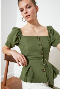 Trendyol Mint Belt Blouse