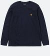 Carhartt WIP Longsleeve Chase T-Shirt I026392 DARK NAVY/GOLD galéria