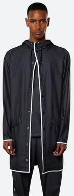 Rains Long Jacket 1202 BLACK REFLECTIVE