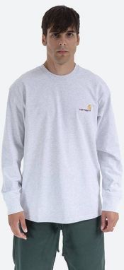 Carhartt WIP Longsleeve American Script T-Shirt I029955 ASH HEATHER