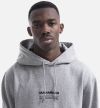 Maharishi Miltype Embroidered Hooded Sweat 7010 GREY MARL galéria