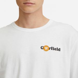 Wood Wood x Garfield Mel Longsleeve Standing 30045402-2323 WHITE galéria