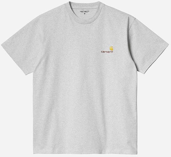 Carhartt WIP S/S American Script T-Shirt I029956 ASH HEATHER