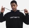 Carhartt WIP Hooded Carhartt Sweat I030230 BLACK/WHITE galéria