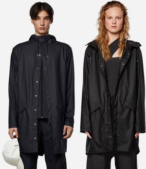 Rains Long Jacket 12020 BLACK