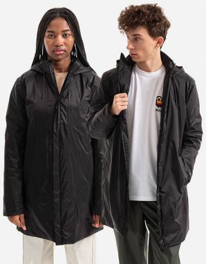 Rains Padded Nylon Coat 15480 BLACK