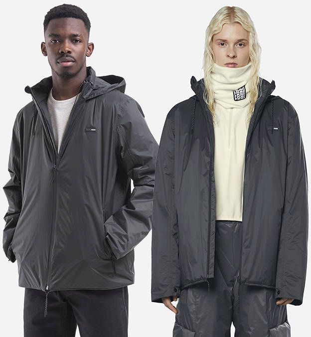 Rains Padded Nylon Jacket 15470 SLATE