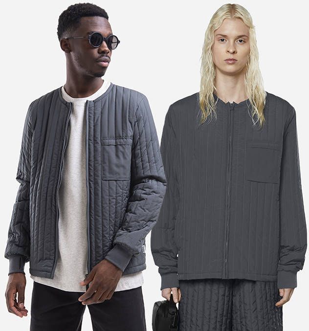 Rains Liner Jacket 18330 SLATE