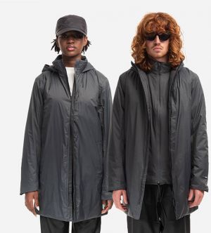 Rains Padded Nylon Coat 15480 SLATE