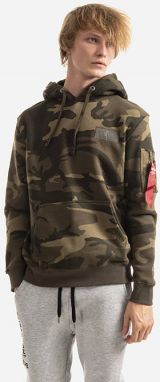 Mikina Alpha Industries Zadná Potlač Hoody Camo 178318c 239