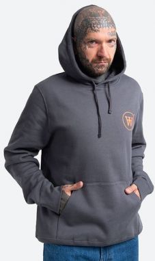 Pánska mikina Wood Wood Ian Hoodie 10135605-2424 tmavosivá