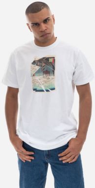 Pánske tričko Maharishi Cubist Eagle tričko z organickej bavlny Jarse 9927 Biela