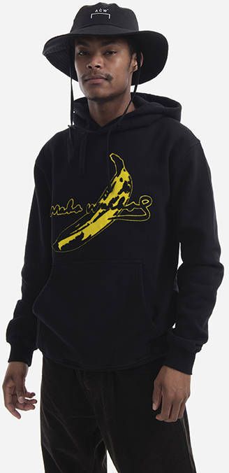 Pánska mikina Maharishi Warhol Banana Hooded Sweat 9644 Čierna