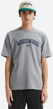 Pánske tričko Wood Wood Bobby Ivy tričko 12135703-2489 Sivá melírovaná