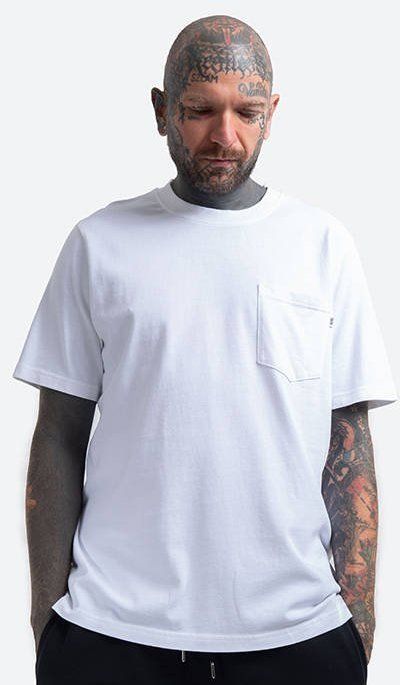 Pánske tričko Wood Wood Bobby Pocket T Shirt 12135702-2489 biela
