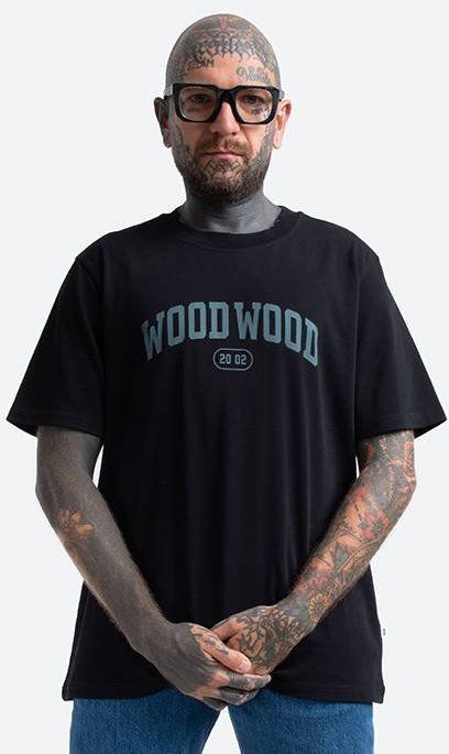 Pánske tričko Wood Wood Bobby Ivy tričko 12135703-2489 Čierna