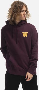 Pánska mikina Wood Wood Lan AA Hoodie 10235600-2424 vínová