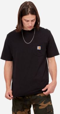 Pánske tričko Carhartt WIP S / S vreckové tričko I030434 čierne