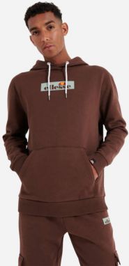 Pánska mikina Ellesse Crestida Oh Hoody SHP15779 hnedá