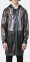 Rains Transparent Hooded Coat 1269 FOGGY BLACK galéria