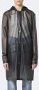 Rains Transparent Hooded Coat 1269 FOGGY BLACK galéria