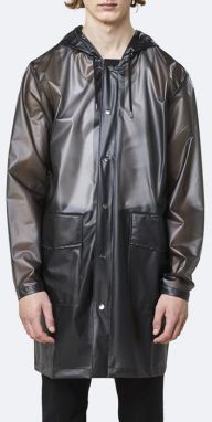 Rains Transparent Hooded Coat 1269 FOGGY BLACK