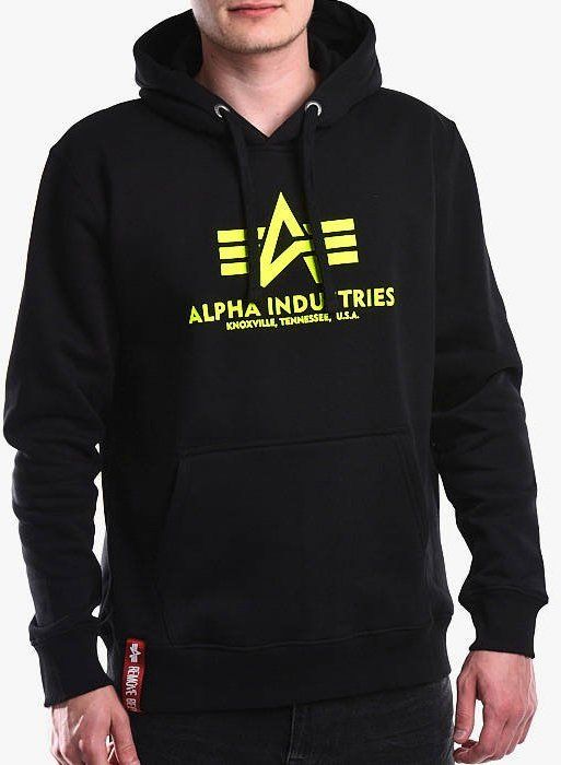 Alpha Industries Basic Hoody Neon Print 178312NP 478