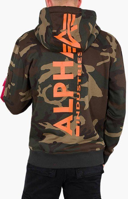 Alpha Industries Back Print Hoody Camo 178318C 408