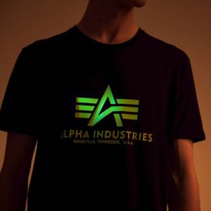 Alpha Industries Basic T-Shirt Neon Print 100501NP 478 galéria