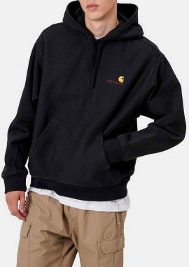 Carhartt WIP Hooded American Script Sweat I028279 BLACK